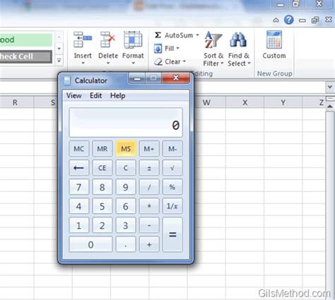 How To Access The Calculator Without Leaving Excel