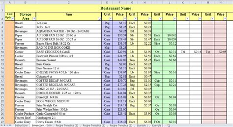 Sync Inventory And Recipes With Excel Chefs Resources