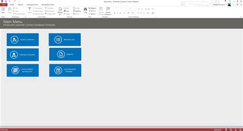 Enhanced Customer Contact CRM Database Template Contact