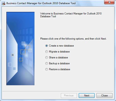 Backup And Restore Outlook Business Contact Manager