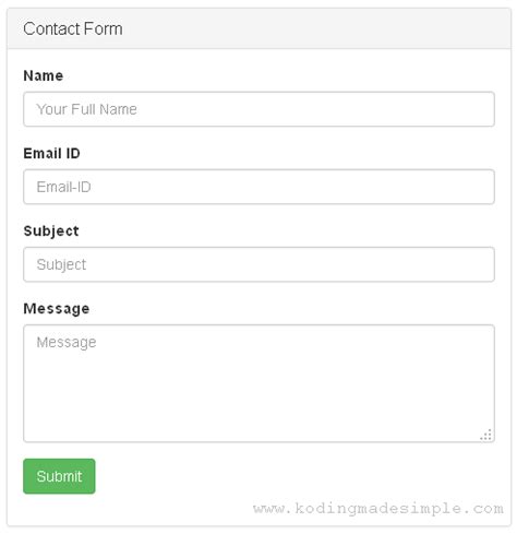 Create Simple Contact Form In CodeIgniter With Database