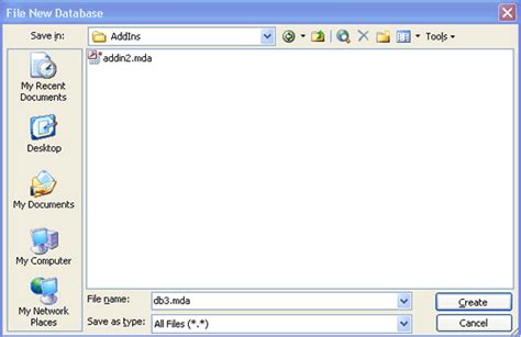 Creating A Simple Microsoft Access Add In Pt Database