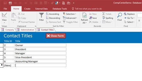 ACCESS CONTACT DATABASE DOWNLOAD FREE DEMO
