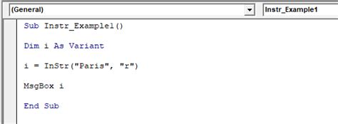 Excel VBA InStr Javatpoint