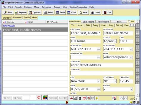 Free Volunteer Manager Database Template For Organizer