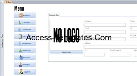 Microsoft Access Customers Invoices Quotes And Orders
