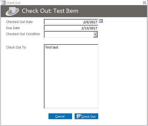 Lending Library Database Template Lending Management