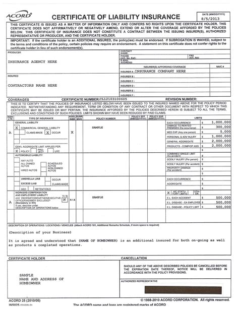 Certificate Of Insurance IBusinessSolutions Payroll Services
