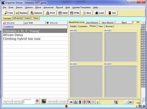 Free Garden Plant Organizer Database Template For