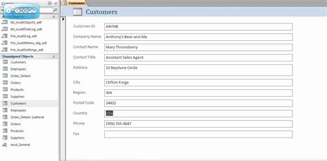 Microsoft Access Database Audit Tool Utility Offer