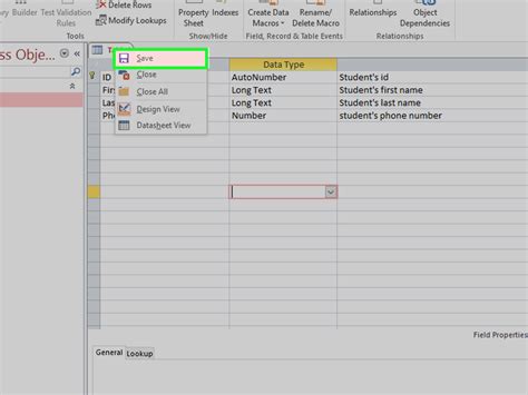 How To Add Information Into A Table Using Design View