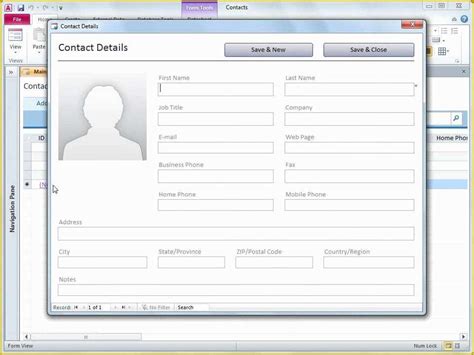 Free Human Resources Access Database Template