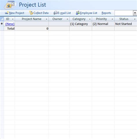 Microsoft Access Templates Free Samples Examples