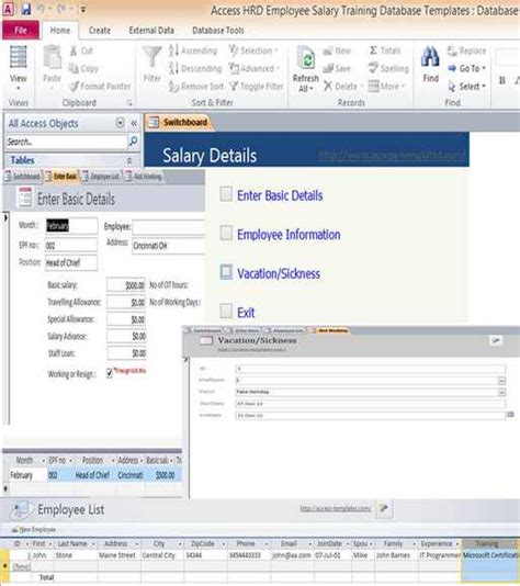 Access Templates Page In Microsoft Access Templates And