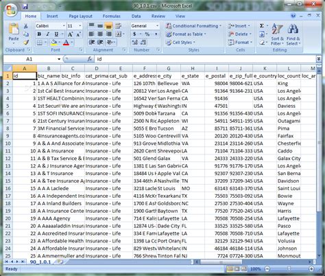 Life Insurance Database Download