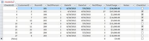 Hotel Management System MS Access Database Project