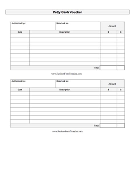 Petty Cash Out Template