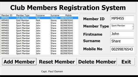 How To Create A Registration Recording System In Excel
