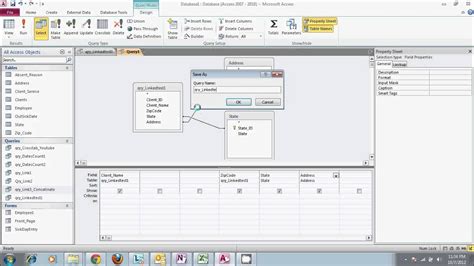 Microsoft Access Using Multiple Queries And The