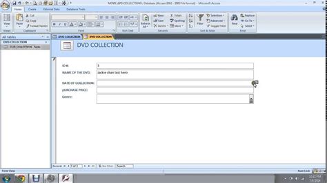 How To Build Movie Collection Database Using MS ACCESS