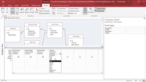 MS Access Perform Calculations In Query YouTube
