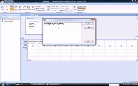 Access IsNull Function YouTube