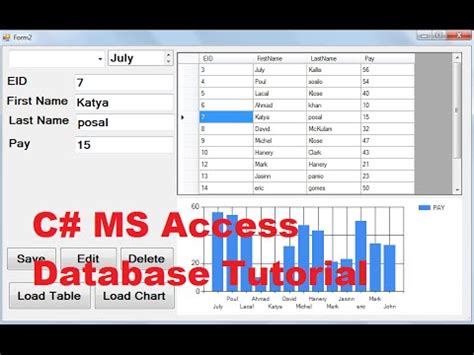 C MS Access Database Tutorial Passing Variables