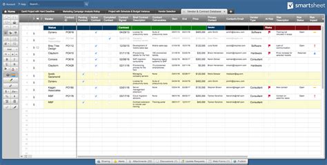 Contract Management Excel Spreadsheet Templates Natural