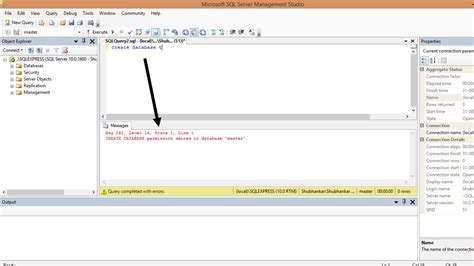 Sql CREATE DATABASE Permission Denied In Database