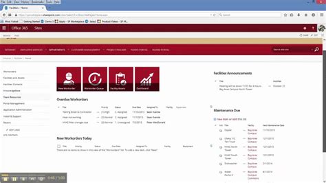 Office SharePoint Facilities Management Template YouTube