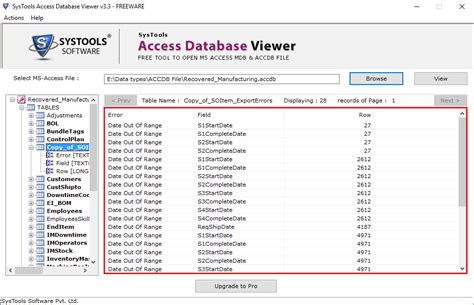 Access Database Viewer To View And Analyze All MDB Files