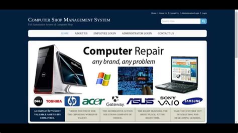 Java JSP And MySQL Project On Computer Shop Management