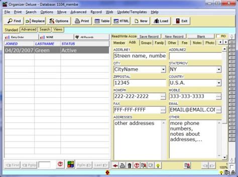 Free Membership Manager Database Template For Organizer