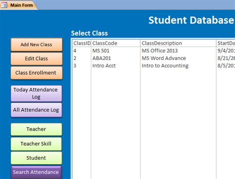 MS Access Sample File For Download
