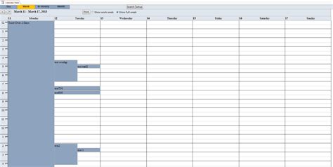Microsoft Access Calendar Scheduling Database Template