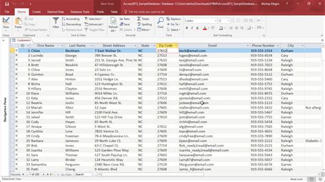 MS Access Modify Table Data YouTube