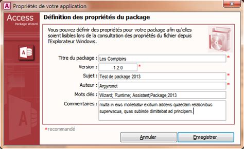 Applications Access Deploiemet Avec Runtime