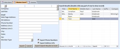 Membership Tracking Database Template Membership