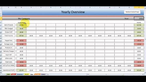 Excel Accounting Template For Small Business Spreadsheet