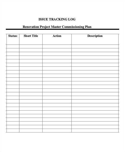 FREE Log Templates In PDF