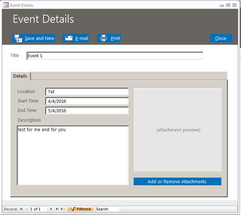 Event Management Database Template Event Management Software