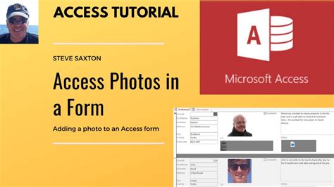 Adding Photos In An Microsoft Access Form YouTube
