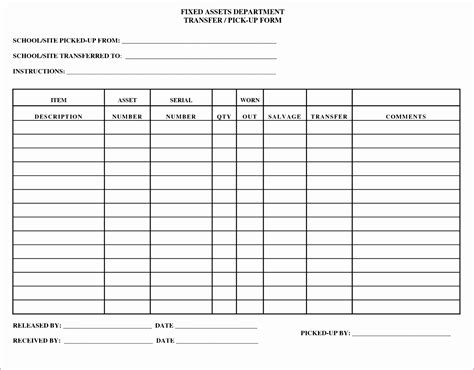 Asset Register Template Excel Excel Templates Excel