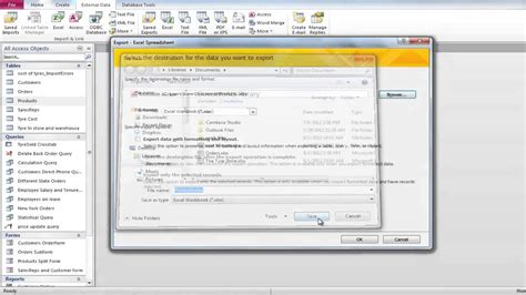 How To Export File Into Excel From Microsoft Access YouTube