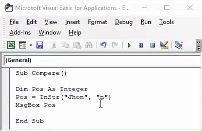 VBA InStr Function How To Use Excel VBA InStr Function