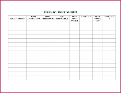 Applicant Tracking Log Template FabTemplatez