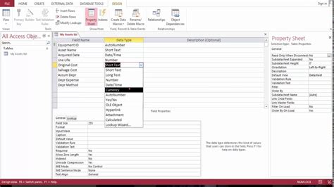 Fixed Asset Database With MS Acces YouTube