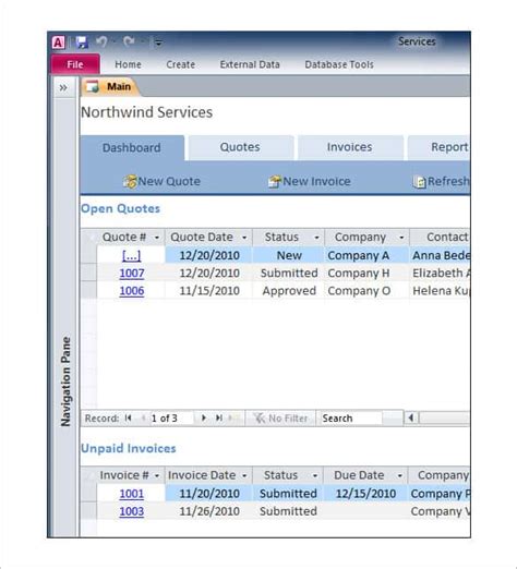 Microsoft Access Templates Free Premium Templates