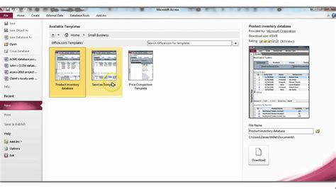 How To Find Access Database Templates YouTube