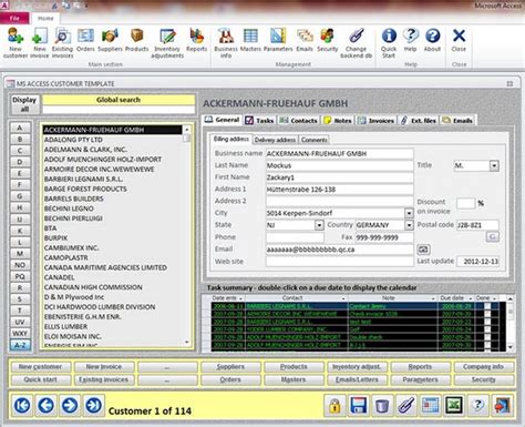 Microsoft Access Templates Free Samples Examples